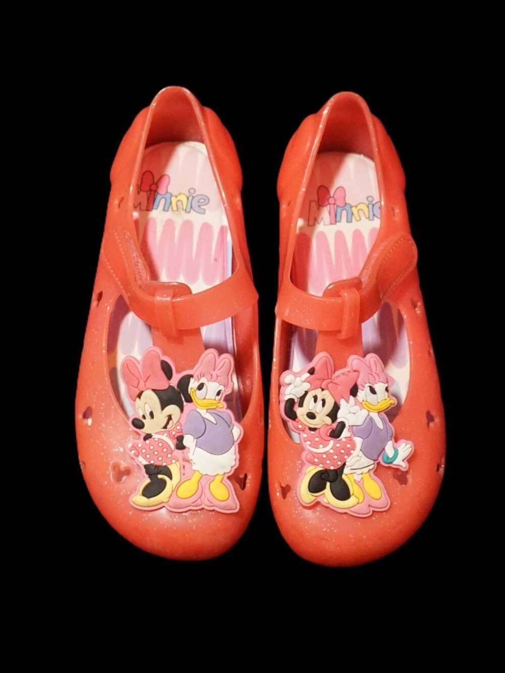 Disney Minnie and Daisy Jelly Sandals Girl’s Size 11 Toddler